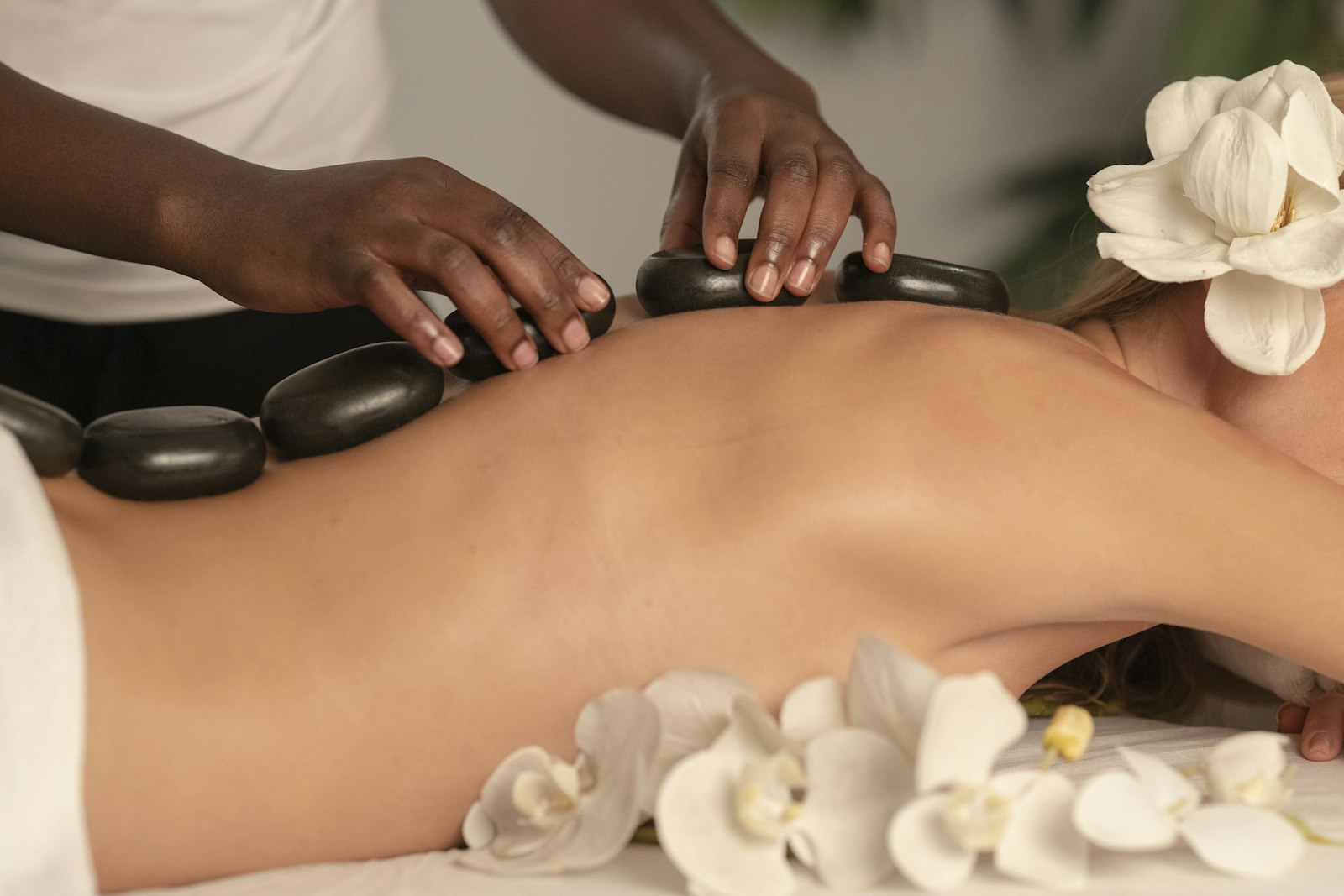 Premium hotel spa and wellness setting